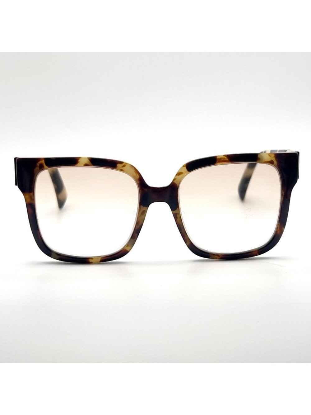 Reverb RVLOS2014 217 Eyeglass Frames Square Large Oversize Women Brown Tortoise